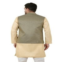 Eloria muške jakne Nehru jaknu Indijski prsluk Blazer jacquard jakna