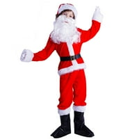 Kelajuan Kids Santa Claus kostim Djeca Santa odijelo Božićni kostim Santa za dječake Halloween Party Cosplay