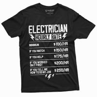 Električar satna ocena Smiješna majica Nemojte mi reći kako da radim moju radnu majicu