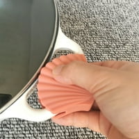 Vnanda Anti Scald rukavica Silikonska oblika školjke protiv kraljevske rukavice otporna na toplinu neklizajuća za klizanje za kuhinju mikrovalna pećnica za ručak za rukovanje poklopcem