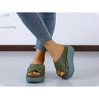 Ljetna platforma Ljetna platforma Sandal klizanje na klin sandale modne casual cipele unutarnji vanjski