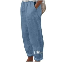 Tuphregyow ženske široke hlače za prevelike nogu Baggy Moda sa džepovima hlače na otvorenom učvršćuju