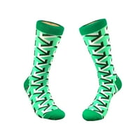 Klasične zelene geometrijske čarape sa strelicama iz čarape Pande