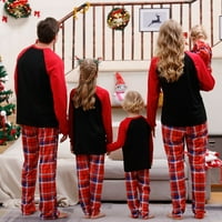 Miyanuby Usklađivanje božićne pidžame za obitelj, tiskani PJS za žene Muškarci Dječji dječaci Djevojke