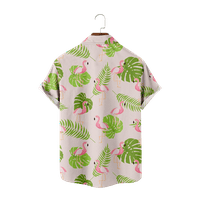 Flamingos list Simplicity Hawaii Beach Boys Košulje Tanke tkanine Thirs Thirs Thirts Ljetna dječja odjeća
