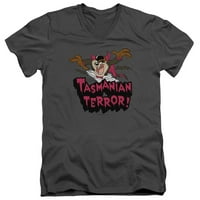 Looney Tunes - Terror Taz - Slim Fit V izrez - majica - mala