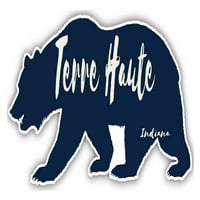 Terre Haute Indiana Suvenir Vinil naljepnica za naljepnicu Medvjed dizajn