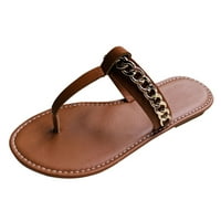 Flip flops za žene Ležerne prilike boemske sandale plaže cipele sandale, smeđe boje