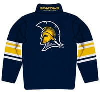 Mladi Navty UNCG Spartans Logo tima Trock-Zip pulover Duks