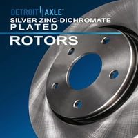 Detroit osovina - Prednji diskovni kočnici Rotora i keramičke kočione pločice Zamjena za Nissan Rogue