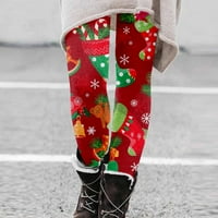 Božinske zimske ženske hlače napisane modne ležerne dugačke hlače Slim Fit Stretsy High Squik gamaše