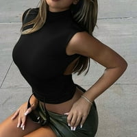 Teen Girls Ženske modne ustvorine vrhovi čvrsti kamilole ljetne košulje seksi vitka cami bez rukava