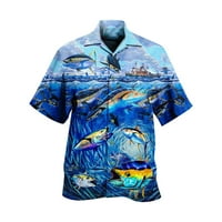 Muška majica Muški ljetni odmor Turizam Plaža Moda Ležerne prilike 3D digitalne košulje kratkih rukava