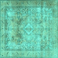 Ahgly Company Machine Perseble Pravokutnik Perzijski tirkizni plavi tradicionalni prostirci, 5 '8'