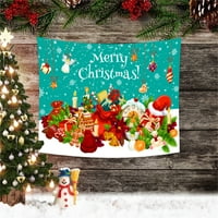 Manwang Wall Tapistry Slatka fino šivanje tkanine otporne na božićnu umjetničku ukrasu za zabavu