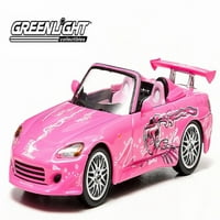 Diecast Car W LED displej futrola - Honda S2000, Pink - Greenlight - Scale Diecast Model Toy auto