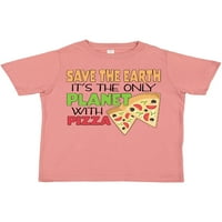 Inktastic Sačuvaj Zemlju, to je jedina planeta sa pizzama poklon dječaka malih majica ili majica Toddler