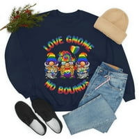 Obiteljski LLC Love Gnome Nema vezane majice, Gnomes Dizajn košulje, LGBTQ + košulja, šareni gnomi Ljubav