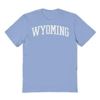 Wyoming grafički svijetlo ružičasto muške pamučne majice