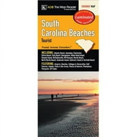 Univerzalna karta Južne Karoline Plaže Turistička laminirana karta