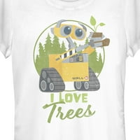 Junior-ov zid-e I Love Trees Grafički tee bijeli mali