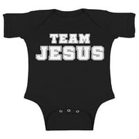 Awkward Styles Team Jesus Baby Bodysuit s kratkim rukavima Bijela za djecu za dječake Christian Romper