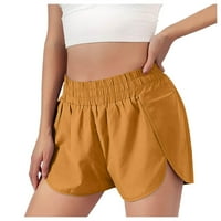 Ženske trke kratke hlače Ženske trčanje vježba Elastične hlače Shorts džepovi Bermuda kratke hlače za žene