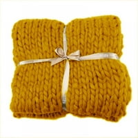 Akrilni pleteni debeli multikolor težak pokrivač u tkani ručni pleteni kauč na razvlačenje jesen zimska