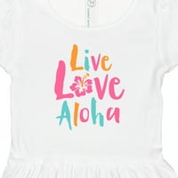 Inktastična live love aloha poklon toddler djevojka haljina