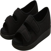 Silverts Womens In & Vanjski jednostavni zatvarač Otvoreni papuče za prste, 11, crna