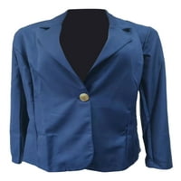 Beiwei Dame Outweweb Revel izrez Poslovni jakne Otvoreno prednja blejzar Ležerne prilike Cardigan Jacket