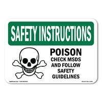 Sigurnosna uputstva znak - otrov Provjerite MSDS i slijedite simbol