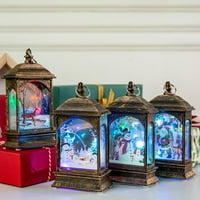 Božićna LED svjetlo Land Ternter Xmas Santa Claus Stolni svjetiljki ukras ukras
