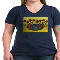 Cafepress - majica za majicu i suncokreta - Ženska majica s V-izrezom