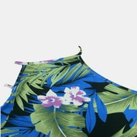 Botanički print Halter Crisscross haljina