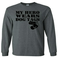 Moj junak nosi pseće oznake - majica s dugim rukavima
