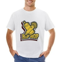 Hip hop majica Urban Streetwear Mens naljepnica Dizajn grafičke majice