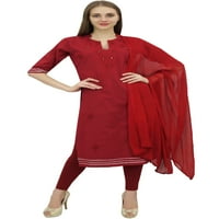 Atasi Readymade White Salwar Hlače vezeni pamuk Salwar Kameez odijelo indijska haljina - 6