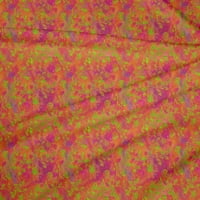 Onuone pamuk poplin narančasta tkanina Batik DIY odjeća za odjeću od tkanine za ispis tkanine sa širokim