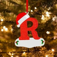 Heiheiup božićni abecede ukrasi abecede Personalizirani ukrasi Božićni personalizirani kućni dekor Božićni