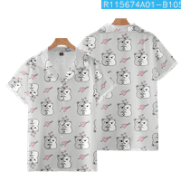 Bextsrack Valentinovo muškarci i ženska godina Havajska majica Ljubavni oblik Ispis Regularni fit casual