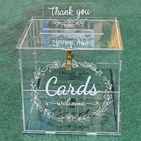 Glorysunshine vjenčanica Clear Card bo nov futrola sa zaključanim potrepštinama za maturan rođendan