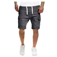 Hanas muške hlače Muški sportski džep na radnoj odjeći Ležerne prilike, Ležerne hlače za trčanje Grey