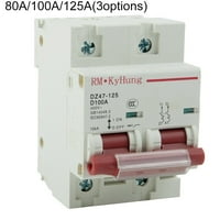 2p AC MCB 600V 125A 100A 80A prekidač za PV sistem baterije Glavni prekidač