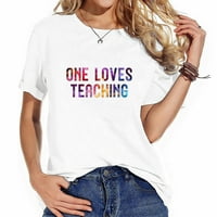 Ljubav se istražuje u školske poklone stilskih ženskih majica - grafičke majice kratkih rukava za ljeto