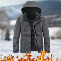 kpoplk puffer jakne za muškarce lagana zimska jakna puffer bubble kaput zimska prekrivana jakna siva, xxl
