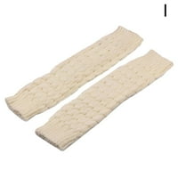 Žene Zimska toplina noga za toplije kabele pletene dame pletene-čarape gamaše crochet m3d1