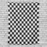 Popcreation crno-bijeli kvadrati na domaćem tapiseriju za ukrašavanje