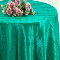 Vjenčanje postens Inc. 132 Pintuck Taffeta okrugla posteljina za stolnjak za zabavu Vjenčani prijem