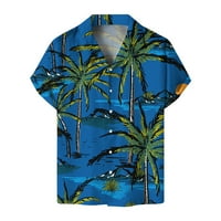 Kratki rukav Tee majica Regularne fit kratkih rukava Ležerne prilike Havajska majica za muškarce